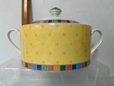 RARE VINTAGE    VILLEROY & BOCH TWIST ALEA LIMONE LIDDED VEGETABLE DISH TUREEN