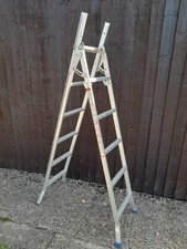 ABRU ALUMINIUM 3 WAY STEP EXTENDING LADDER MULTI PURPOSE **LOCAL DELIVERY**