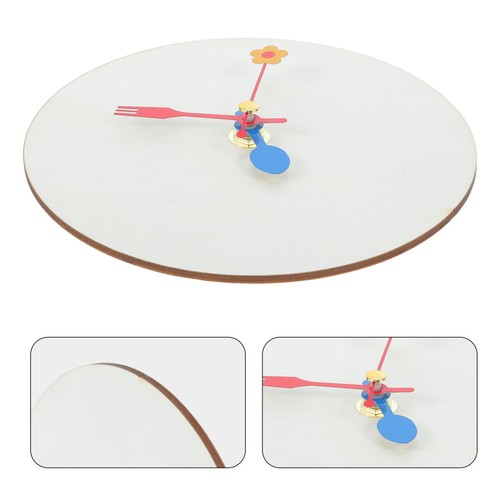 Set wood clock face craft - set,