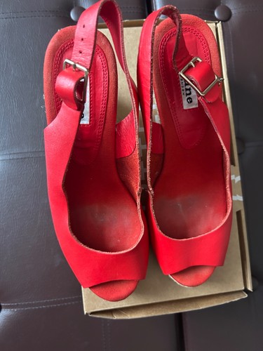 Dune london red - red, leather