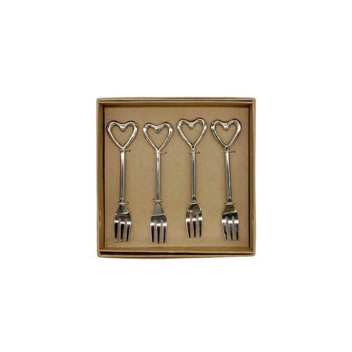 Heart cake forks set - set, 13.5