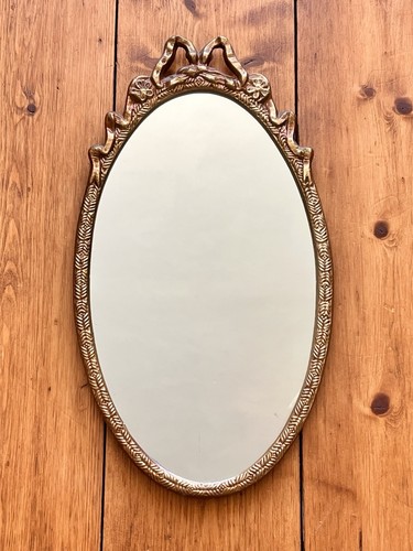Mid century oval gilt - century, metal