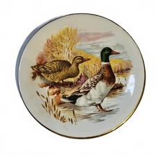 Vintage Arklow Ireland Decorative Plate with Duck Motif