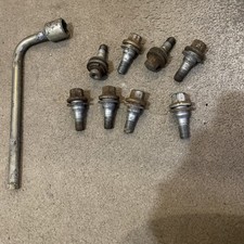 Wheel Locking Nuts (x8) & Key Peugeot 206