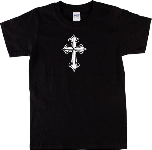 Gothic cross shirt - cross, t-shirt