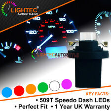 Lightec 12v 509T Car LED B8.5D T5 Dashboard Speedo Twist Lock Dash Bulbs UK