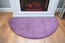 Half Moon Rug Hearth Mat Soft Non Shed Fireside Semi Circle Circular 