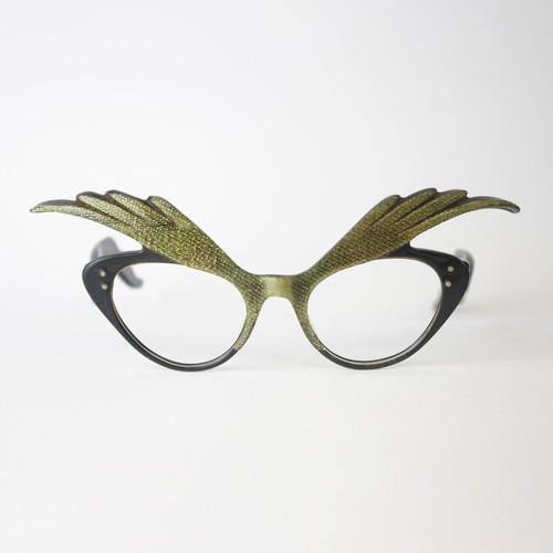 Gold black cateye butterfly