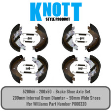 Knott Style Brake Shoe Kit for Ifor Williams Livestock TA5G 8?