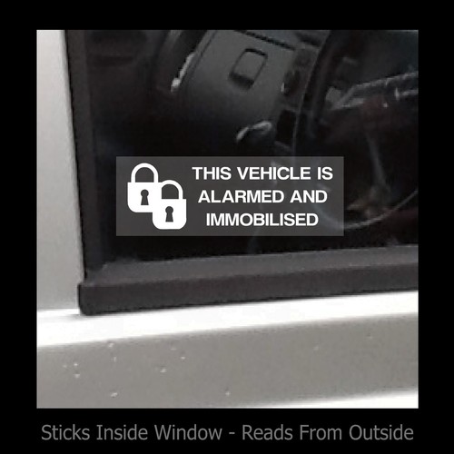 This vehicle alarmed - alarmed, &