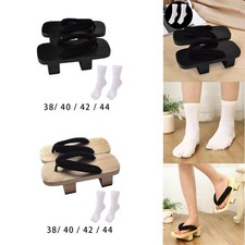 Japanese wooden clogs non slip - wooden,