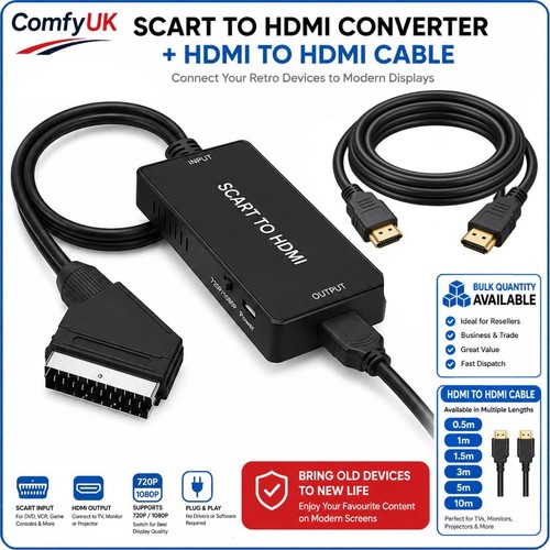 Scart hdmi converter - to,