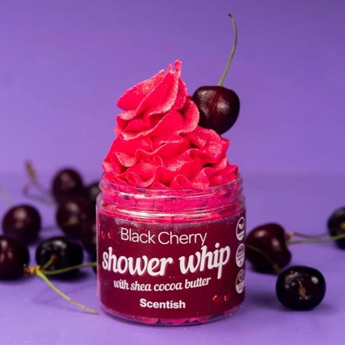 Whipped soap black - soap, cherry