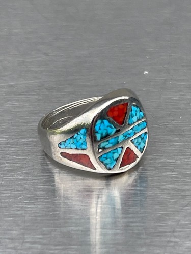 Vintage silver turquoise - silver, &