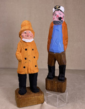 Vtg Nautical Hand Carved