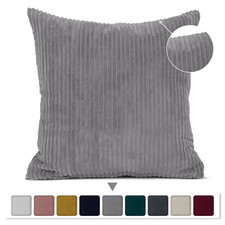 Cushion Covers Cord Jumbo Plain Super Soft Luxury 18x18" 45x45cm - 10 + Colours