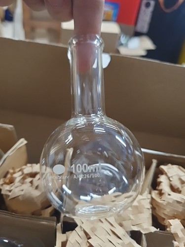 Academy boiling glass flask - boiling,