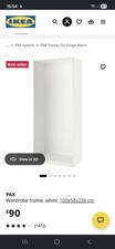 White ikea pax - white,