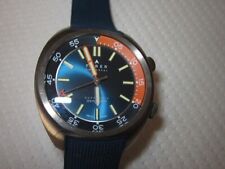 Farer Leven Ocean Divers Diving Compressor Watch Blue Strap Original Case/Box
