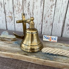 Anchor Ship Bell w/ Rope