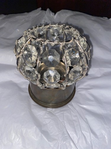 1942 trench art brass candle - 1942,