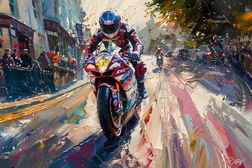 Isle man motorbike racing - isle, of