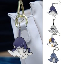 2PCS Pull Play Cute Funny Cat Pendant 3d Cartoon Cat Trick Play Egg Toy Keychain