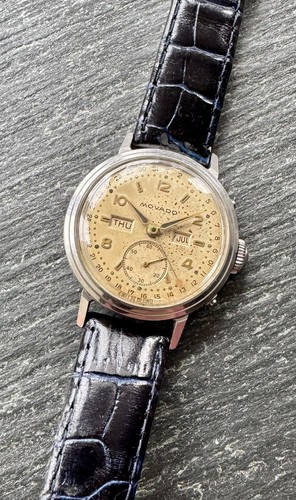 Vintage movado triple date men - movado,