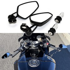 Motorcycle 7/8" Handle Bar End Mirrors For Yamaha R1 R6 MT-07 MT09 FZ-01 FZ-10