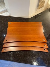3 Quadraspire HIFI Shelves Cherry Finish . PLEASE READ DESCRIPTION & PHOTOS