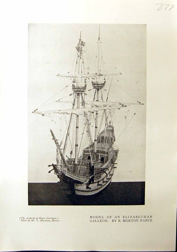 Old model elizabethan galleon - old,