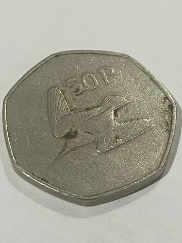 Ireland 50p coin 1975 - ireland,