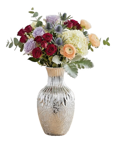 Decorative silver glitter - silver,