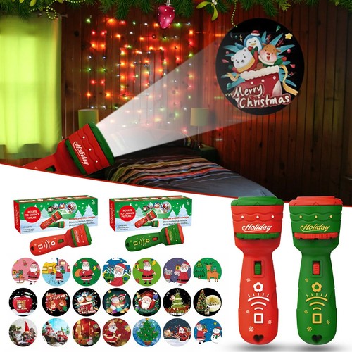 Christmas projector flashlight - christmas,