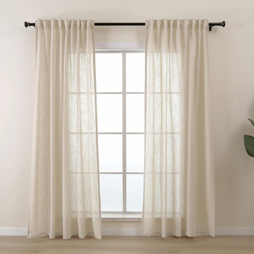 Curtains beige semi - l.z.e,