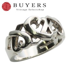 TIFFANY&Co. Used Ring Triple Loving Heart Silver 925 5.5g Paloma Picasso