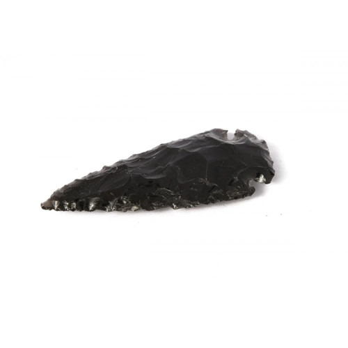 Black obsidian crystal - black,