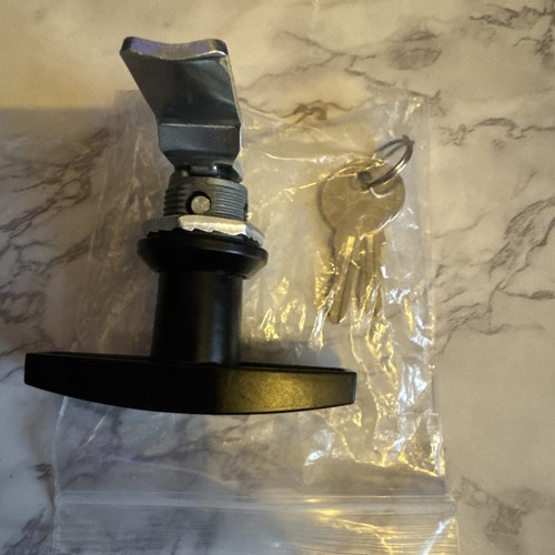 Garage door lock handle - door,