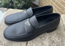 prada saffiano Black Loafer