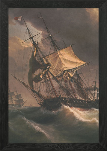 Tall ships stormy - stormy, seas