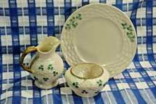 Irish Belleek China Shamrock