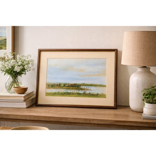 Signed watercolour blythburgh - watercolour,