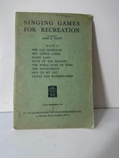 Vintage Copy of Singing Games