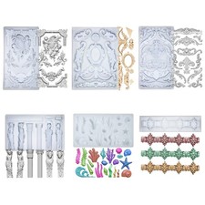Baroque Scroll Relief Silicone