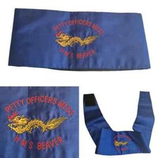 Vintage (1997) Royal Navy Petty Officer’s Cummerbund off HMS Beaver (Hong Kong)