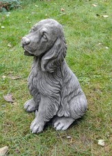 Concrete Cocker Spaniel dog