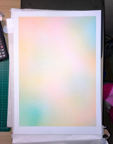 Glow risograph print - glow,