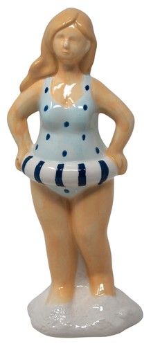 Ceramic bathing beauty - bathing, dipper