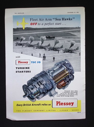 Original 1953 advert plessey - original,