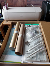 Cricut explore 4 machine plus bundle, used twice, tools, smart vinyl, 